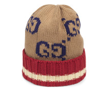 Mütze aus Wolle mit GG Motiv