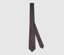 Krawatte Aus Seide Mit Seil-Motiv Und Rundem GG