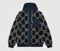 Jacke Aus Flauschigem Stoff Mit GG Jacquard