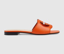 Damenpantolette Mit GG Cut-out-Detail