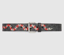 GG Gürtel Mit Kingsnake-Print