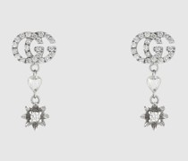 Blumen-Ohrringe Mit Doppel G Und Diamanten