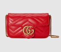 GG Marmont Super-Mini-Tasche Aus Matelassé-Leder