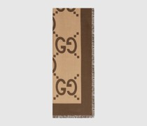Schal Aus Maxi GG Baumwollseiden-Jacquard
