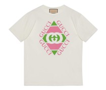 T-Shirt mit Gucci Vintage-Logo-Print