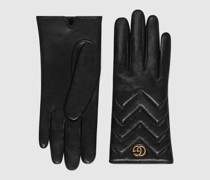 Handschuhe GG Marmont Aus Leder Mit Chevron