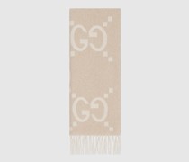 Schal Aus Lamé-Kaschmirjacquard Mit GG