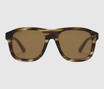 Sonnenbrille Mit Eckigem Rahmen