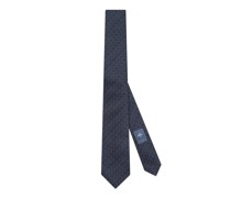 Krawatte aus Seidenjacquard mit GG Karomuster