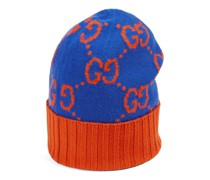 Mütze aus Wollstrick mit GG Motiv