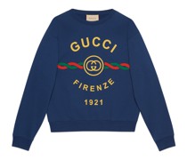 Sweatshirt aus Baumwolle mit „Gucci Firenze 1921“
