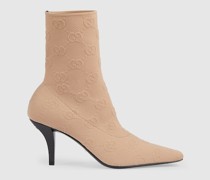 Damen-Stiefelette Mit GG Strick