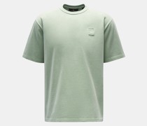 Rundhals-T-Shirt 'Mineral Outline' hellgrün