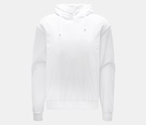 Frottee-Kapuzenpullover 'Terry Hoody' weiß