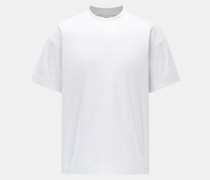 Rundhals T-Shirt 'Benja 3525 Smooth Cotton' weiß