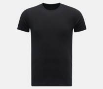 Rundhals-T-Shirt 'Lio' schwarz