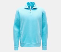 Sweat-Troyer 'Quarter Zip' türkis