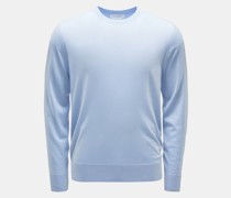 Feinstrick-Rundhalspullover 'Palco' hellblau