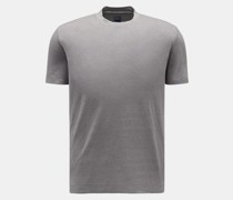 Leinen Rundhals-T-Shirt 'Extreme' grau meliert