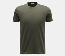Rundhals-T-Shirt 'Enno' dark olive