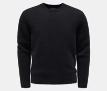 Cashmere Rundhals-Pullover schwarz