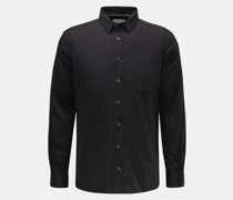 Oxfordhemd 'Vintage Oxford Classic Shirt' schmaler Kragen schwarz