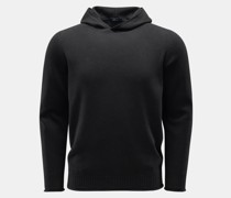 Kapuzenpullover 'Foggy Hoodie' schwarz