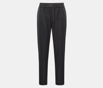 Woll-Joggpants 'Drawstring Trousers' anthrazit