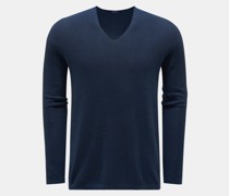 V-Ausschnitt-Pullover 'Foggy V-Neck' navy