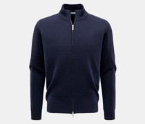 Cashmere Strickjacke navy