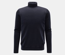 Merino Rollkragenpullover navy