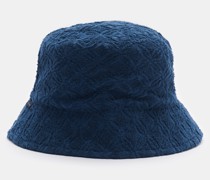 Frottee-Bucket Hat 'Tile' navy