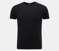 Rundhals-T-Shirt 'Damian' schwarz