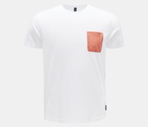 Rundhals-T-Shirt 'Jersey Pocket Tee' weiß