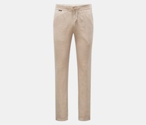 Leinen-Joggpants 'Linen Pant' beige