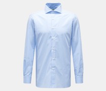 Business Hemd 'Nando' Haifisch-Kragen blau/weiß gestreift