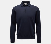 Strickpolo navy