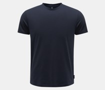 Rundhals-T-Shirt 'Crepe Tee' navy