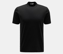 Rundhals-T-Shirt 'Eli' schwarz