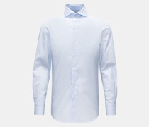 Business Hemd 'Sergio Milano' Haifisch-Kragen blau/weiß kariert