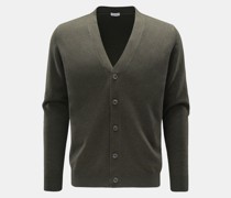 Cashmere Cardigan oliv