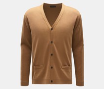 Merino Cardigan hellbraun