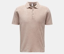 Frottee-Poloshirt 'Terry Polo' beige