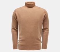 Cashmere Rollkragenpullover 'Foggy Cash Turtle' hellbraun