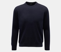 Cashmere Rundhalspullover navy