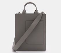 Tote Bag 'Boxy Top Handle Mini Bag' grau