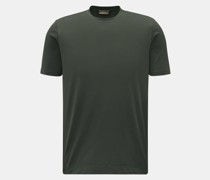Rundhals-T-Shirt dark olive