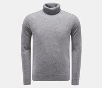 Cashmere Rollkragenpullover grau