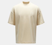 Rundhals-T-Shirt creme