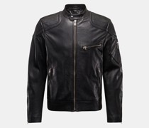 Lederjacke 'T-Racer' schwarz